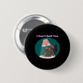 Süßer Mothman-Kryptid kann lustigen Goth-Humor nic Button (Vorne & Hinten)