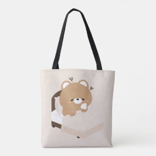 Süßer müder brauner Bär Tasche