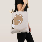 Süßer müder brauner Bär Tasche (Von Nahem)