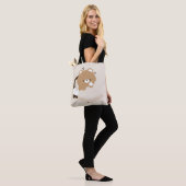 Süßer müder brauner Bär Tasche (Am Model)