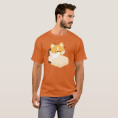 Süßer müder Corgi T-Shirt (Vorne ganz)