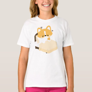 Süßer müder Corgi T-Shirt