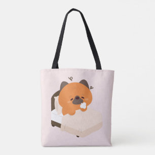Süßer müder deutscher Schäferhund-Welpe Tasche