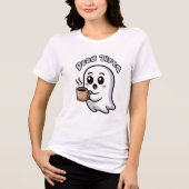Süßer müder Geist mit Kaffeetasse Tri-Blend Shirt (Vorderseite)