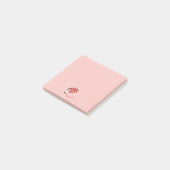 Süßer müder Roter Panda Post-it Klebezettel (angewinkelt)