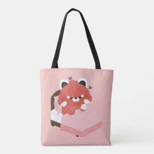 Süßer müder Roter Panda Tasche