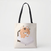Süßer müder Tiger Tasche (Vorderseite)