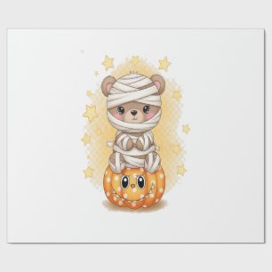 Süßer Mumienbär Halloween Geschenkpapier