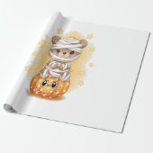 Süßer Mumienbär Halloween Geschenkpapier (Ungerollt)