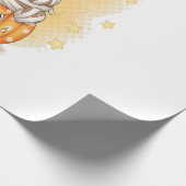Süßer Mumienbär Halloween Geschenkpapier (Ecke)