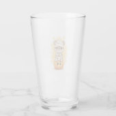 Süßer Mumienbär Halloween Glas (Rückseite)