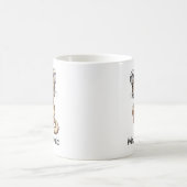 Süßer Mungo liest ein Buch Custom Kaffeetasse (Mittel)