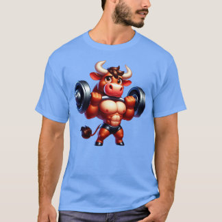 Süßer muskulöser Bulle T-Shirt