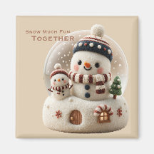 Süßer nadelgefilzter Schneemann Schneekugel