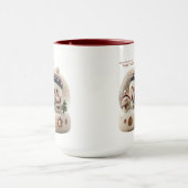 Süßer nadelgefilzter Schneemann-Schneekugel Tasse (Zentrum)