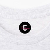 Süßer Name & Monogramm | Wasserfeste Kleidung Etiketten (Befestigt)