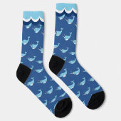 Süßer Narwal-Wal Socken (Rechts)