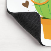 süßer nerdiger Kaktus Mousepad (Ecke)