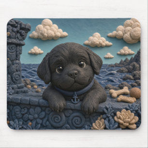 Süßer Neufundländer-Welpe, Babyhund Mousepad
