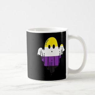 Süßer nichtbinärer Geist Grusel Halloween Lustig L Kaffeetasse