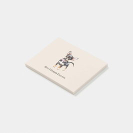 Süßer niedlicher brauner Cream Chihuahua Hund best Post-it Klebezettel