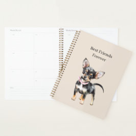 Süßer niedlicher brauner Creme Chihuahua Hund best Planer