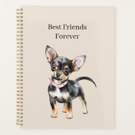 Süßer niedlicher brauner Creme Chihuahua Hund best Planer