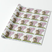 Süßer & niedlicher brauner Yak Geschenkpapier (Ungerollt)