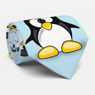 süßer niedlicher Cartoon Penguin Krawatte