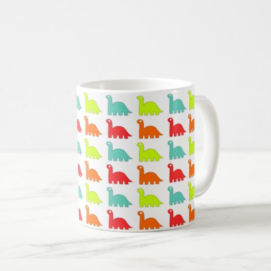 Süßer Niedlicher Dinosaurier Kaffeetasse (VorderseiteRechts)