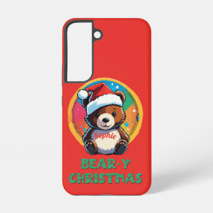 Süßer niedlicher Kawaii Chibi Bär-iger Weihnachtsb Samsung Galaxy Hülle