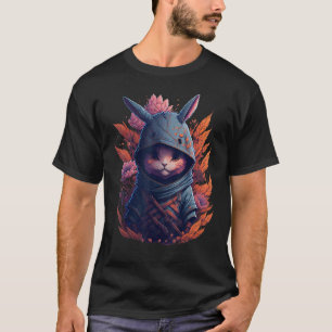 Süßer Ninja-Hase Liebenswerter Kaninchen-Karate T-Shirt