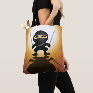 Süßer Ninja-Junge mit Twin-Katanas Anime-Krieger Tasche