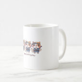 Süßer Ninja-Nachahmer Ninjutsu Kaffeetasse (VorderseiteRechts)