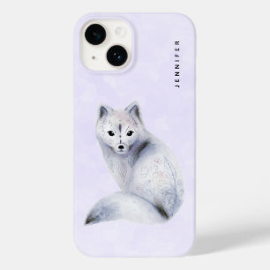 Süßer nordischer Fuchs mit floralen Markierungen Case-Mate iPhone 14 Hülle