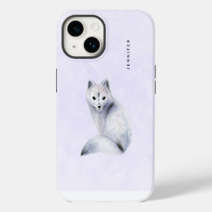 Süßer nordischer Fuchs mit floralen Markierungen iPhone 14 Hülle