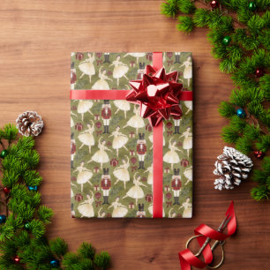 Süßer Nussknacker-Ballett-Ballerinen Weihnachten M Geschenkpapier