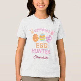 Süßer offizieller Ostereierjäger Kindername Ostern Tri-Blend Shirt