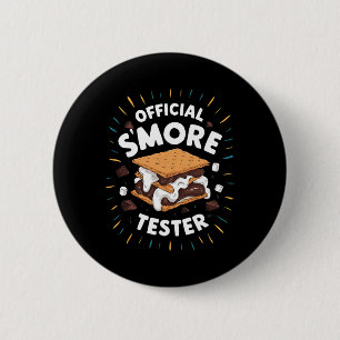 Süßer offizieller S'more Tester Smores lustiger Ca Button