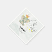 Süßer Oh Baby Geschlechtsneutraler Elefant  Serviette (Ecke)