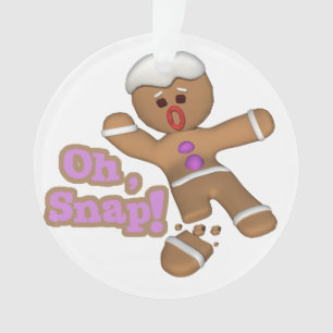 süßer, oh snap, Lebkuchenmann-Keks Ornament