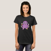 Süßer Oktopus-Bubble-Tea T-Shirt (Vorne ganz)