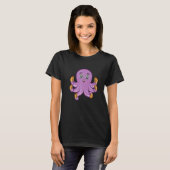 Süßer Oktopus Hot Dog   T-Shirt (Vorne ganz)