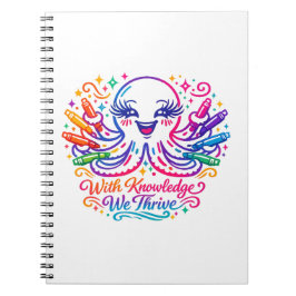 Süßer Oktopus-Rückkehr-zur-Schule-Notizbuch Notizblock