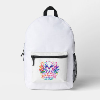 Süßer Oktopus-Rucksack für den Schulbeginn Bedruckter Rucksack