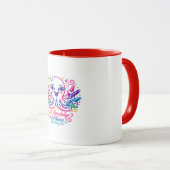 Süßer Oktopus Zurück zur Schule Kaffeetasse (VorderseiteRechts)