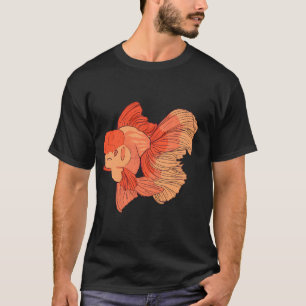 Süßer Orange-Oranda-Goldfisch T-Shirt