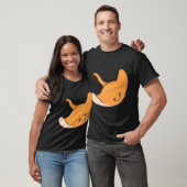 Süßer orange Stachelrochen T-Shirt (Unisex)