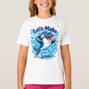 Süßer Orca - Lass uns planschen Ozeandesign T-Shirt
