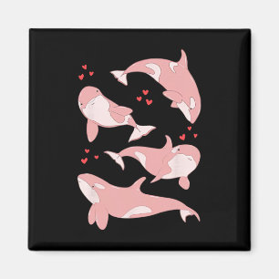 Süßer Orca-Wal Meeresbiologe Meerestiere Valentins Magnet